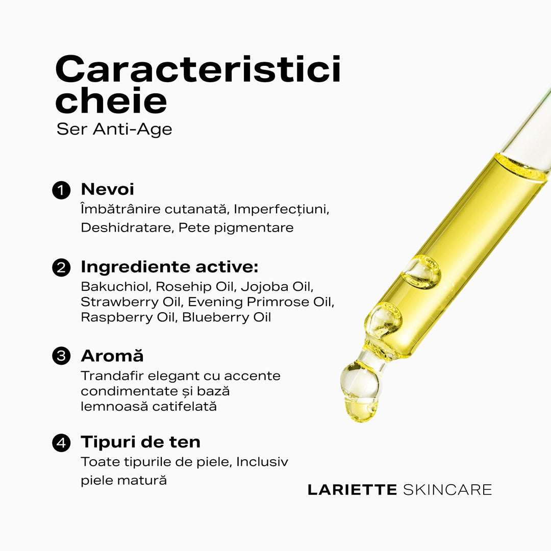 Natural Retinol Serum with Bakuchiol, 30 ml