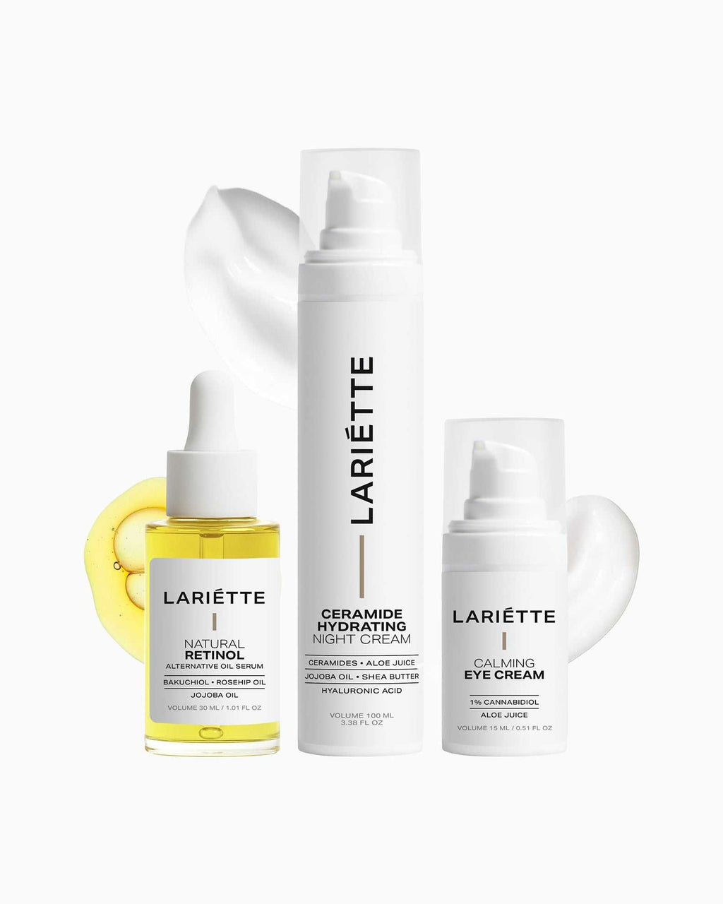 Lariette skincare Set ceramide si crema de ochi si retinol natural